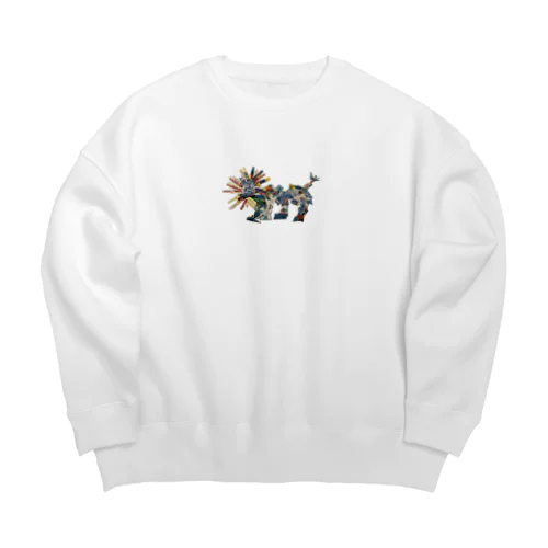 カラフル・ライオン Big Crew Neck Sweatshirt