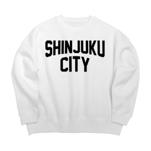 新宿区 SHINJUKU CITY ロゴブラック Big Crew Neck Sweatshirt