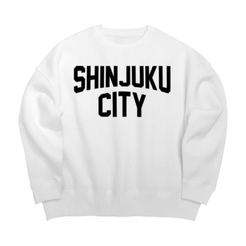 新宿区 SHINJUKU CITY ロゴブラック Big Crew Neck Sweatshirt