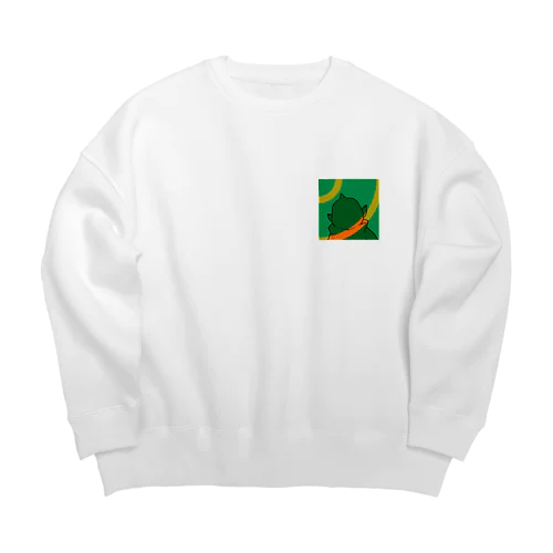 バーチャルゴブリン　シルエット Big Crew Neck Sweatshirt