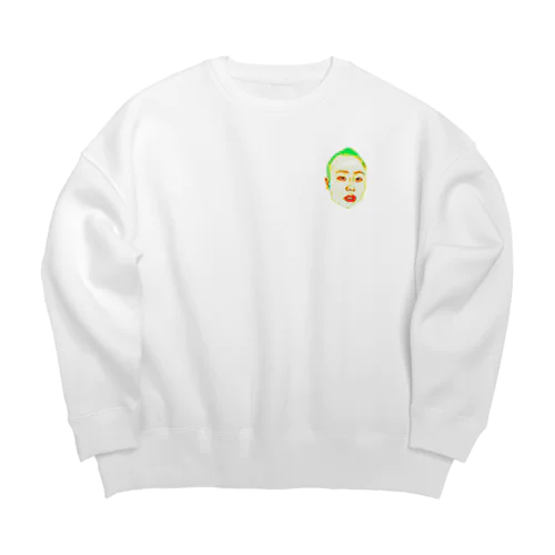 ミニミニ俺の顔を見ろ！！！！ Big Crew Neck Sweatshirt