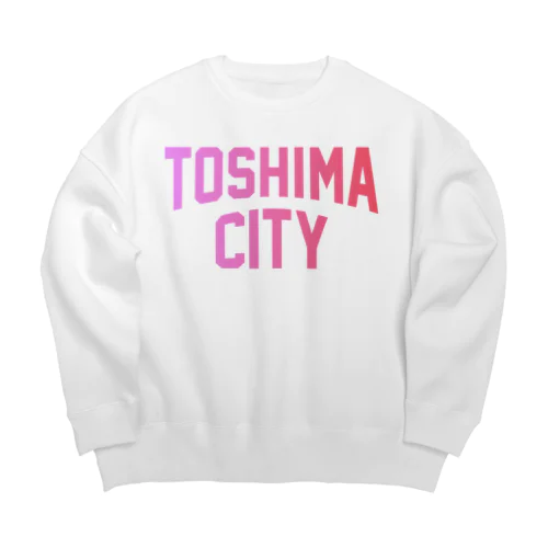 豊島区 TOSHIMA CITY ロゴピンク Big Crew Neck Sweatshirt