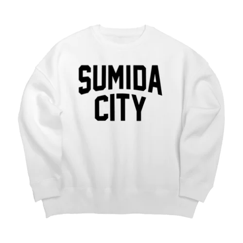 墨田区 SUMIDA CITY ロゴブラック Big Crew Neck Sweatshirt