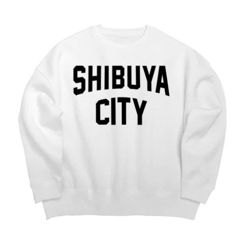 渋谷区 SHIBUYA WARD ロゴブラック Big Crew Neck Sweatshirt