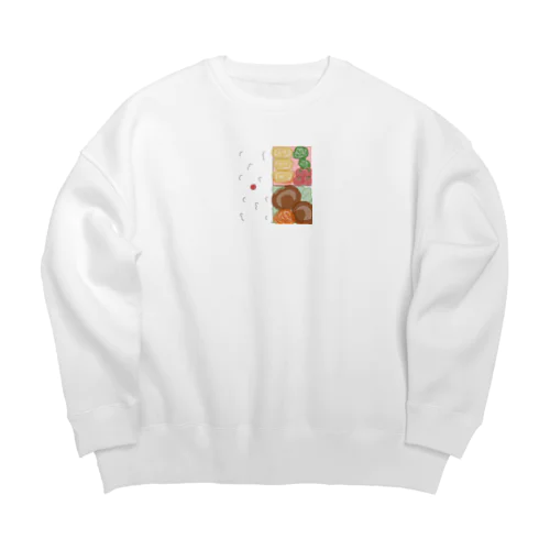 ハンバーグおべんとう Big Crew Neck Sweatshirt