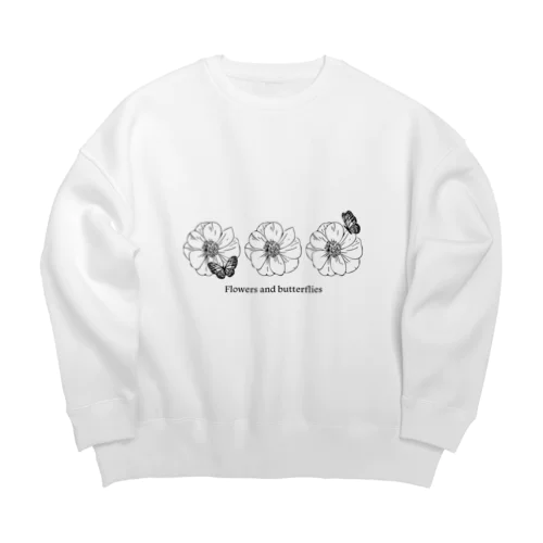 アネモネをおとなっぽく Big Crew Neck Sweatshirt