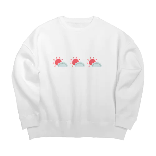 餃子のち晴れ Big Crew Neck Sweatshirt