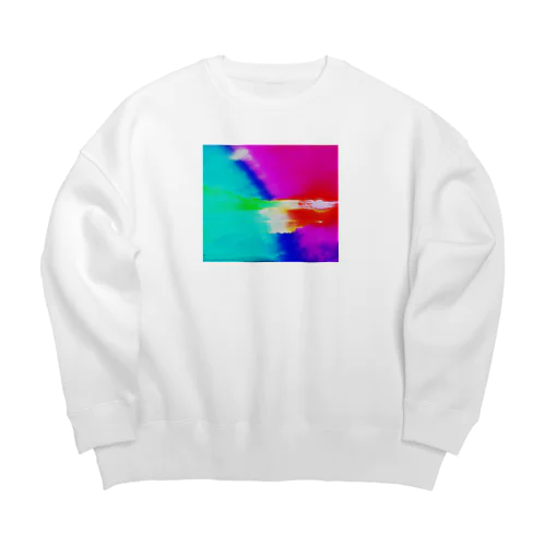 tawarazuの夕陽と宇和海 Big Crew Neck Sweatshirt