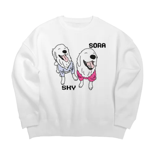 うちの子1番☆SKYくん&そらくん2 Big Crew Neck Sweatshirt