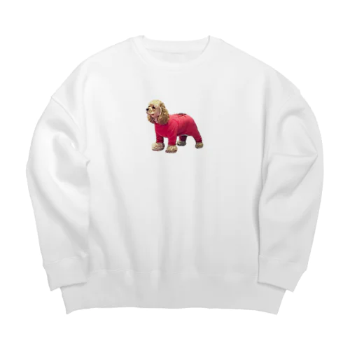 下北駅前のいぬ Big Crew Neck Sweatshirt