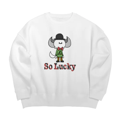 So Lucky Big Crew Neck Sweatshirt