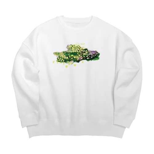 春風に吹かれて Big Crew Neck Sweatshirt