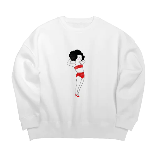 水着シリーズ Big Crew Neck Sweatshirt