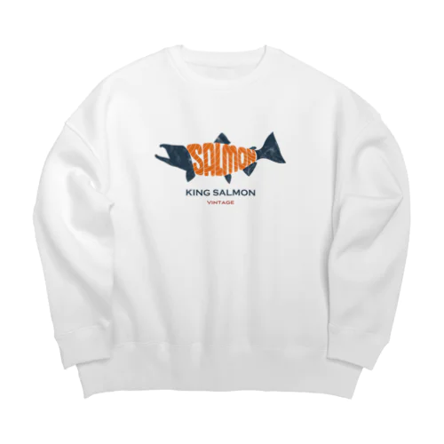 KING SALMON -Vintage- Big Crew Neck Sweatshirt