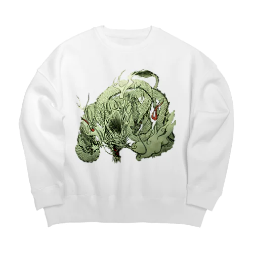 龍神  ～怒～   【無背景ver,】 Big Crew Neck Sweatshirt