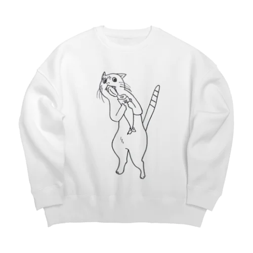 我が魚を食らうニャトゥルヌス Big Crew Neck Sweatshirt