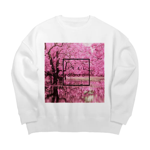 Sakura feeling Big Crew Neck Sweatshirt