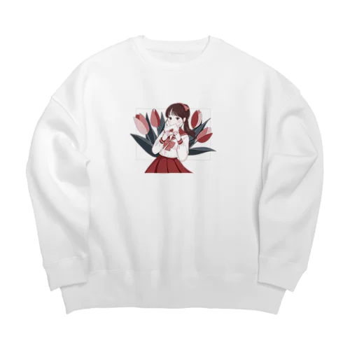 Love letter  Big Crew Neck Sweatshirt