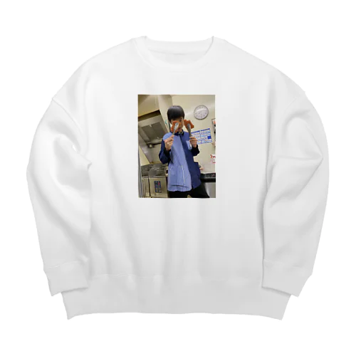 島田だんごむしくん Big Crew Neck Sweatshirt