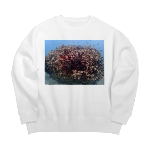 海潜隊　辺野古クマノミ城 Big Crew Neck Sweatshirt