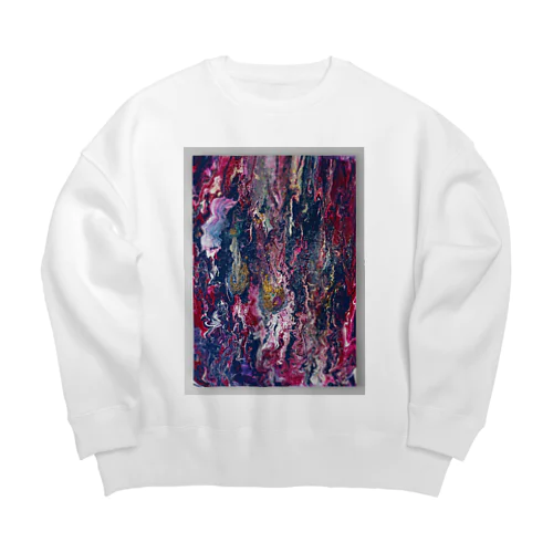 Violet Flame 001 Big Crew Neck Sweatshirt