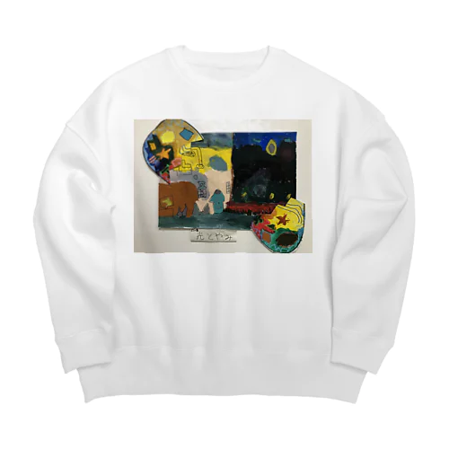 光とやみ Big Crew Neck Sweatshirt