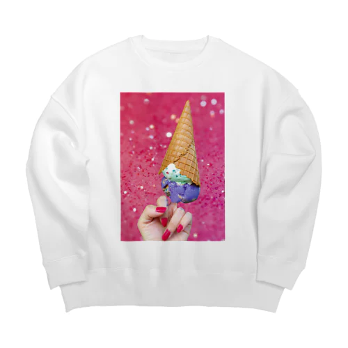 I scream xxxx Big Crew Neck Sweatshirt