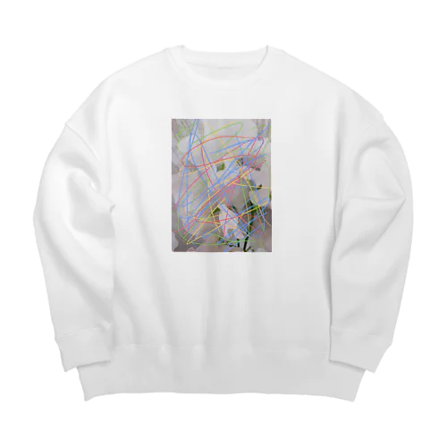 スイトピーの落書き Big Crew Neck Sweatshirt