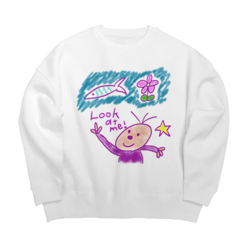 Look at me!ミルキーボーイ Big Crew Neck Sweatshirt