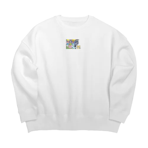 パティと楽しい仲間たち Big Crew Neck Sweatshirt