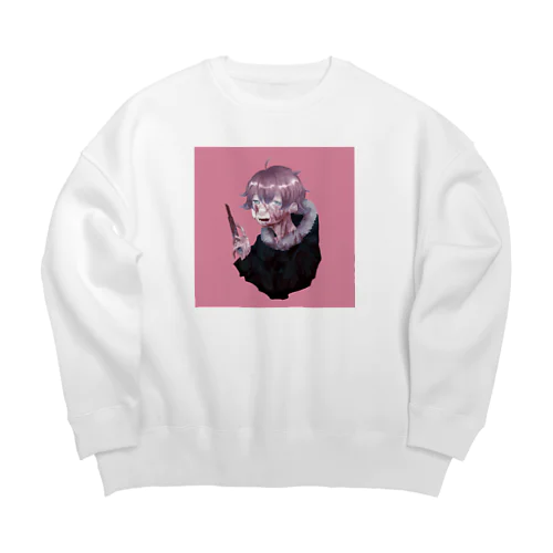 やっちゃったくん Big Crew Neck Sweatshirt