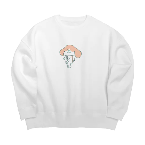 筋トレわんこ　あげパン君 Big Crew Neck Sweatshirt