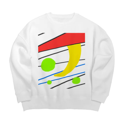 夢と現実 Big Crew Neck Sweatshirt