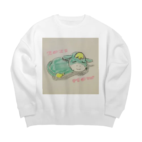 おやすみMOWちゃん Big Crew Neck Sweatshirt