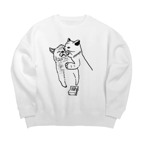 ガブ猫 Big Crew Neck Sweatshirt