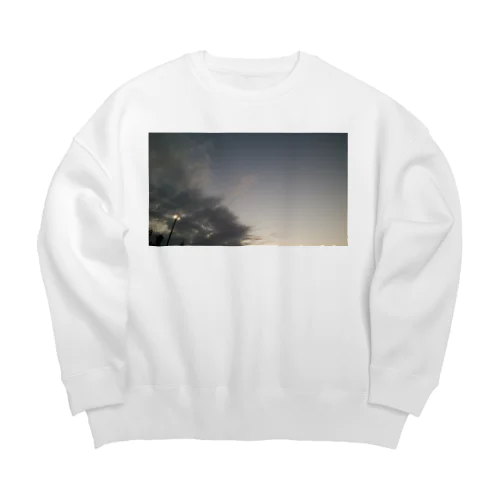 夜がくる Big Crew Neck Sweatshirt