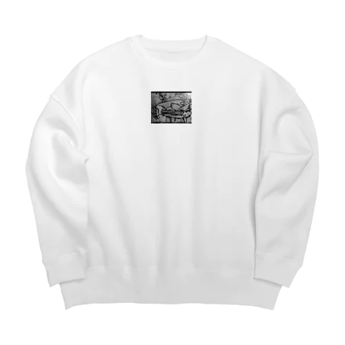 魚CG Big Crew Neck Sweatshirt