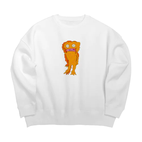 depressed yeti （drained) Big Crew Neck Sweatshirt