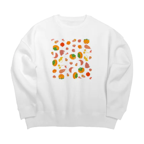 persimmon Big Crew Neck Sweatshirt