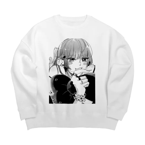 かわいい女の子 1 Big Crew Neck Sweatshirt