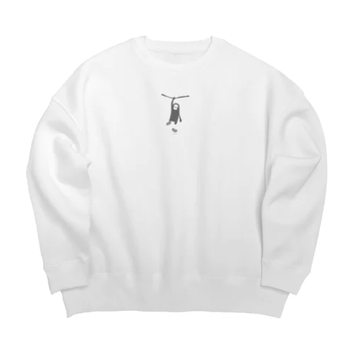 ぶらさがるナマケモノ Big Crew Neck Sweatshirt