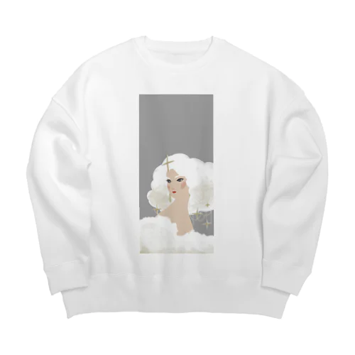 雪の女王 Big Crew Neck Sweatshirt