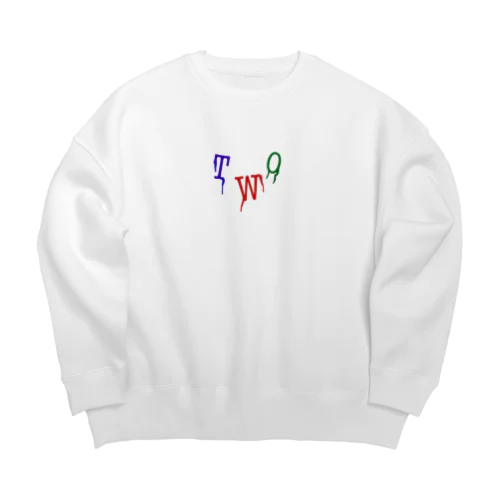 two melt Big Crew Neck Sweatshirt