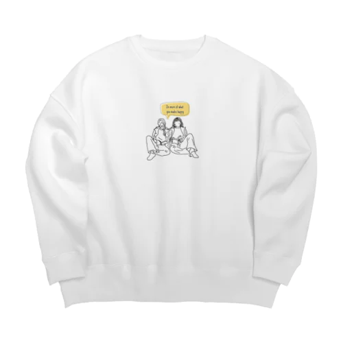 女子の日常 Big Crew Neck Sweatshirt