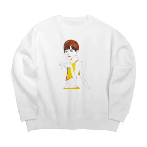 美人画シリーズ  Big Crew Neck Sweatshirt