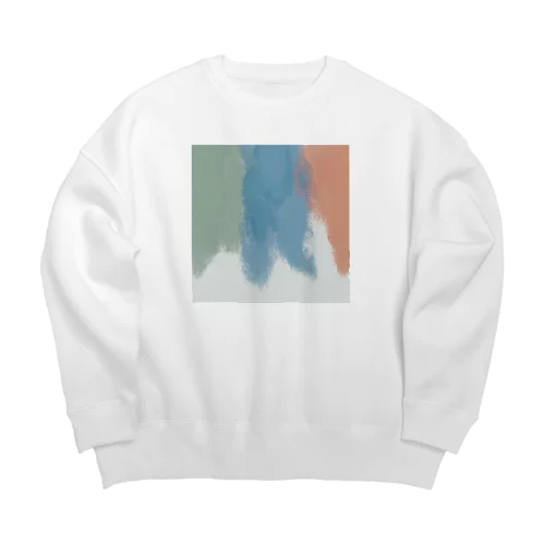 ハイセンスな人の家に飾ってありそうな絵の柄 Big Crew Neck Sweatshirt