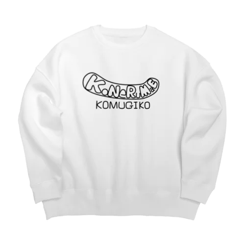 こねるまえこむぎこ Big Crew Neck Sweatshirt