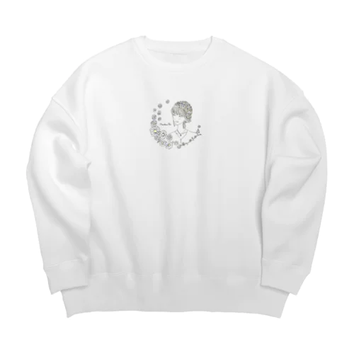 Hanahana.Rin Big Crew Neck Sweatshirt