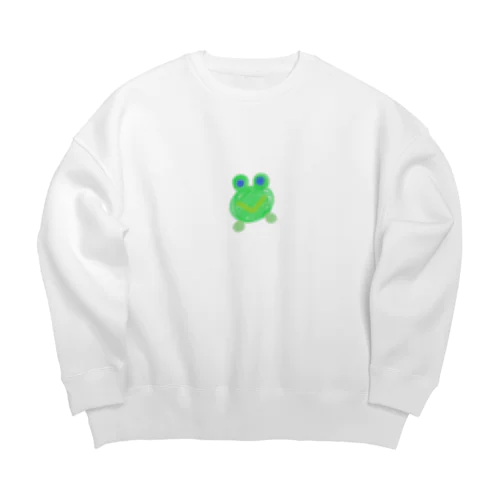 しあわせケロロ Big Crew Neck Sweatshirt