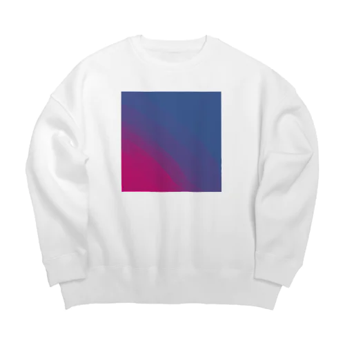 PCスマホ壁紙にありがちな色合い Big Crew Neck Sweatshirt